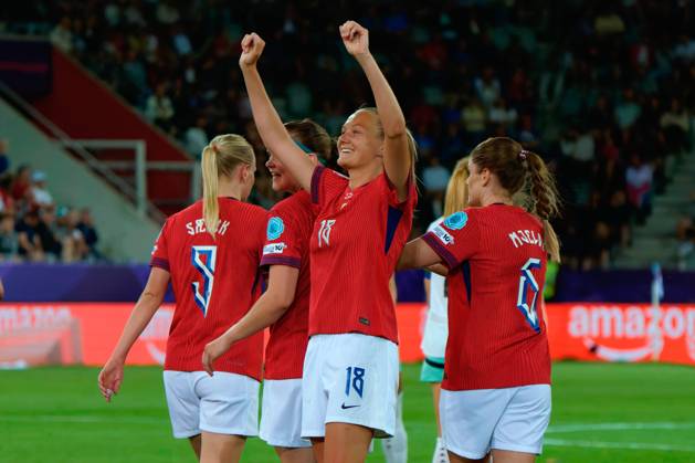 Frida Maanum of Norway celebrates after scoring a goal during UEFA Women s EURO 2025 - Norway vs Iceland, UEFA European Football Championship in Thun, Switzerland, July 10 2025 Copyright: xEmmanuelexMastrodonato IPAxSportx xipa-agency.netx xx IPA_60248170 IPA_Agency_IPA60248170
