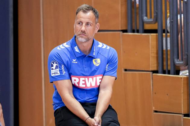 Maik Machulla (Trainer, Cheftrainer, RNL), Einzelbild, Einzelfoto, Aktion, Action, 25.07.2025, Schwetzingen (Deutschland), Handball, Patrick-Lengler-Cup, HG Oftersheim Schwetzingen - Rhein-Neckar Löwen