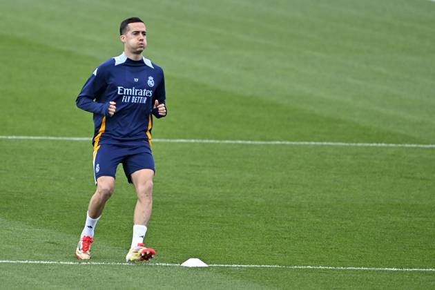 Training session of Real Madrid MADRID, SPAIN - FEBRUARY 28: Lucas Vazquez of Real Madrid attends training session at Valdebebas facilities ahead of LaLiga 26th week football match against Real Betis in Madrid, Spain on February 28, 2025. Madrid Spain. Editorial use only. Please get in touch for any other usage.  Copyright: x2025xAnadoluxBurakxAkbulutx