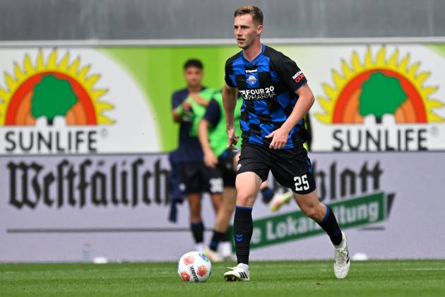 Paderborn, Home Deluxe Arena, 02.08.25, GER, Herren, 2.Bundesliga, Saison 2025-2026, SC Paderborn 07 - KSV Holstein Kiel Bild: Tjark SCHELLER (Paderborn) DFL regulations prohibit any use of photographs as image sequences and or quasi-video. NRW Deutschland