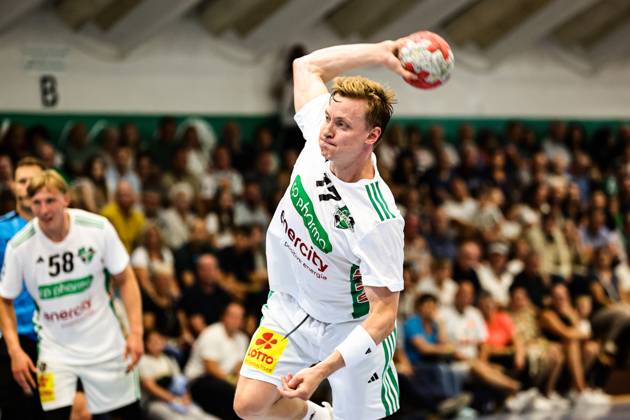 Justus Fischer (TSV Hannover-Burgdorf,54) - 1. Handball Bundesliga Saison 2025-2026 Testspiel HG 85 Köthen vs. SC Magdeburg in der Heinz-Fricke-Sporthalle in Köthen - Aktion,Handball,Mann,Männer,Deutschland,02.08.2025