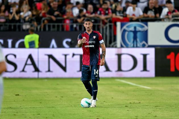 Cagliari s Alessandro Deiola in action during the Coppa Italia Frecciarossa soccer match between Cagliari Calcio and Virtus Entella at the Unipol Domus in Cagliari, Sardinia - Saturday, 16 august 2025. - Soccer Copyright: xGianlucaxZuddas LaPressex
