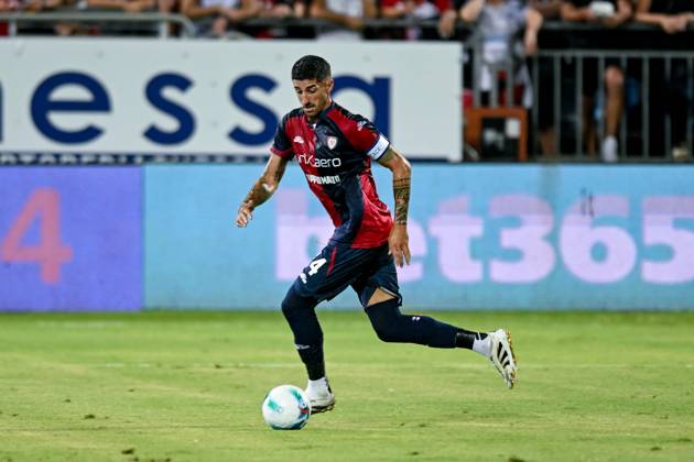 Cagliari s Alessandro Deiola in action during the Coppa Italia Frecciarossa soccer match between Cagliari Calcio and Virtus Entella at the Unipol Domus in Cagliari, Sardinia - Saturday, 16 august 2025. - Soccer Copyright: xGianlucaxZuddas LaPressex