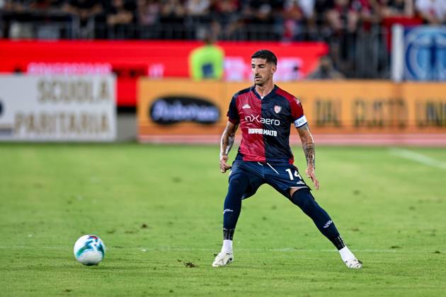 Cagliari s Alessandro Deiola in action during the Coppa Italia Frecciarossa soccer match between Cagliari Calcio and Virtus Entella at the Unipol Domus in Cagliari, Sardinia - Saturday, 16 august 2025. - Soccer Copyright: xGianlucaxZuddas LaPressex
