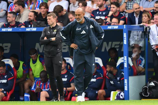 Crystal Palace v Nottingham Forest - Premier League Nuno Espirito Santo, Nottingham Forest head coach, looks on during the Premier League match between Crystal Palace and Nottingham Forest at Selhurst Park in London, England, on August 24, 2025. London Greater London United Kingdom Copyright: xMIxNewsx originalFilename:fletcher-crystalp250824_npqWT