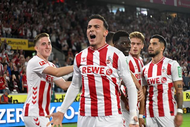 Said El Mala (1. FC Koeln) Torjubel, jubelt nach seinem Treffer zum 4:0 waehrend des Spiels der Bundesliga zwischen 1. FC Köln und SC Freiburg, Rhein-Energie-Stadion am 31. August 2025 in Köln, Deutschland. (Foto von Ralf Treese DeFodi Images) +++ Said El Mala (1. FC Koeln) celebrates after scoring his team™s fourth goal during the Bundesliga match between 1. FC Köln and SC Freiburg at Rhein-Energie-Stadion on August 31, 2025 in Köln, Germany. (Photo by Ralf Treese DeFodi Images) DFL regulations prohibit any use of photographs as image sequences and or quasi-video. (Photo by Ralf Treese DeFodi Images)