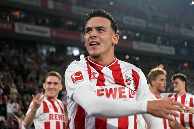 Said El Mala (1. FC Koeln) Torjubel, jubelt nach seinem Treffer zum 4:0 waehrend des Spiels der Bundesliga zwischen 1. FC Köln und SC Freiburg, Rhein-Energie-Stadion am 31. August 2025 in Köln, Deutschland. (Foto von Ralf Treese DeFodi Images) +++ Said El Mala (1. FC Koeln) celebrates after scoring his team™s fourth goal during the Bundesliga match between 1. FC Köln and SC Freiburg at Rhein-Energie-Stadion on August 31, 2025 in Köln, Germany. (Photo by Ralf Treese DeFodi Images) DFL regulations prohibit any use of photographs as image sequences and or quasi-video. (Photo by Ralf Treese DeFodi Images)