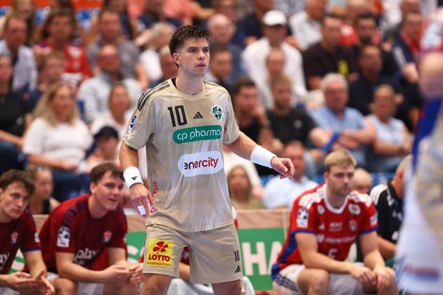 10 Renars Uscins (TSV Hannover Burgdorf) Handball I Herren I Bundesliga (Daikin HBL) I Saison 2025-2026 I 2. Spieltag I HSV Hamburg - TSV Hannover-Burgdorf I 03.09.2025 I Sporthalle Hamburg
