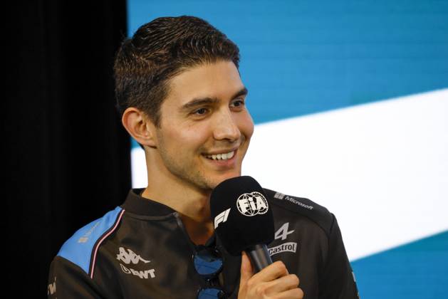 Drivers press conference, PK, Pressekonferenz held in Florida ahead of the F1 Grand Prix of Miami MIAMI GARDENS, FLORIDA, UNITED STATES - MAY 4: Driver Esteban Ocon of Alpine F1 Team speaks during a drivers press conference ahead of the F1 Grand Prix of Miami at the Miami International Autodrome on May 04, 2023 in Miami Gardens, Florida, United States. Florida United States. Editorial use only. Please get in touch for any other usage. Copyright: x2025xAnadoluxEvaxMariexUzcategulxTx