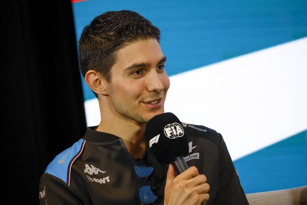 Drivers press conference, PK, Pressekonferenz held in Florida ahead of the F1 Grand Prix of Miami MIAMI GARDENS, FLORIDA, UNITED STATES - MAY 4: Driver Esteban Ocon of Alpine F1 Team speaks during a drivers press conference ahead of the F1 Grand Prix of Miami at the Miami International Autodrome on May 04, 2023 in Miami Gardens, Florida, United States. Florida United States. Editorial use only. Please get in touch for any other usage. Copyright: x2025xAnadoluxEvaxMariexUzcategulxTx