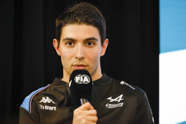 Drivers press conference, PK, Pressekonferenz held in Florida ahead of the F1 Grand Prix of Miami MIAMI GARDENS, FLORIDA, UNITED STATES - MAY 4: Driver Esteban Ocon of Alpine F1 Team speaks during a drivers press conference ahead of the F1 Grand Prix of Miami at the Miami International Autodrome on May 04, 2023 in Miami Gardens, Florida, United States. Florida United States. Editorial use only. Please get in touch for any other usage. Copyright: x2025xAnadoluxEvaxMariexUzcategulxTx