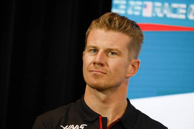 Drivers press conference, PK, Pressekonferenz held in Florida ahead of the F1 Grand Prix of Miami MIAMI GARDENS, FLORIDA, UNITED STATES - MAY 4: Driver Nico Hulkenberg of Haas F1 Team during a drivers press conference ahead of the F1 Grand Prix of Miami at the Miami International Autodrome on May 04, 2023 in Miami Gardens, Florida, United States. Florida United States. Editorial use only. Please get in touch for any other usage. Copyright: x2025xAnadoluxEvaxMariexUzcategulxTx