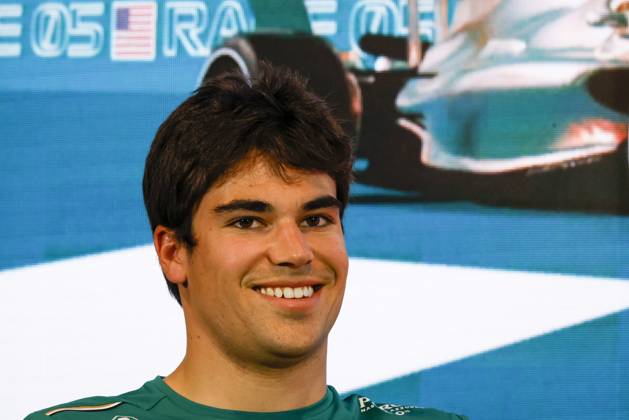 Drivers press conference, PK, Pressekonferenz held in Florida ahead of the F1 Grand Prix of Miami MIAMI GARDENS, FLORIDA, UNITED STATES - MAY 4: Driver Lance Stroll of Aston Martin during a drivers press conference ahead of the F1 Grand Prix of Miami at the Miami International Autodrome on May 04, 2023 in Miami Gardens, Florida, United States. Florida United States. Editorial use only. Please get in touch for any other usage. Copyright: x2025xAnadoluxEvaxMariexUzcategulxTx