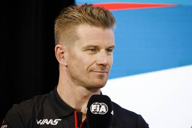 Drivers press conference, PK, Pressekonferenz held in Florida ahead of the F1 Grand Prix of Miami MIAMI GARDENS, FLORIDA, UNITED STATES - MAY 4: Driver Nico Hulkenberg of Haas F1 Team speaks during a drivers press conference ahead of the F1 Grand Prix of Miami at the Miami International Autodrome on May 04, 2023 in Miami Gardens, Florida, United States. Florida United States. Editorial use only. Please get in touch for any other usage. Copyright: x2025xAnadoluxEvaxMariexUzcategulxTx