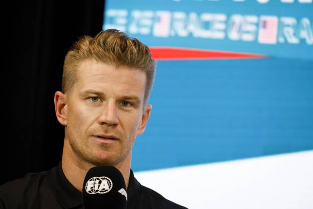 Drivers press conference, PK, Pressekonferenz held in Florida ahead of the F1 Grand Prix of Miami MIAMI GARDENS, FLORIDA, UNITED STATES - MAY 4: Driver Nico Hulkenberg of Haas F1 Team speaks during a drivers press conference ahead of the F1 Grand Prix of Miami at the Miami International Autodrome on May 04, 2023 in Miami Gardens, Florida, United States. Florida United States. Editorial use only. Please get in touch for any other usage. Copyright: x2025xAnadoluxEvaxMariexUzcategulxTx