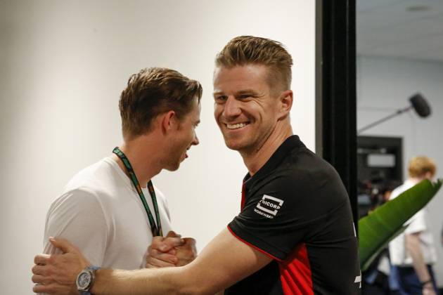 Drivers press conference, PK, Pressekonferenz held in Florida ahead of the F1 Grand Prix of Miami MIAMI GARDENS, FLORIDA, UNITED STATES - MAY 4: Driver Nico Hulkenberg of Haas F1 Team arrives to speak during a drivers press conference ahead of the F1 Grand Prix of Miami at the Miami International Autodrome on May 04, 2023 in Miami Gardens, Florida, United States. Florida United States. Editorial use only. Please get in touch for any other usage. Copyright: x2025xAnadoluxEvaxMariexUzcategulxTx