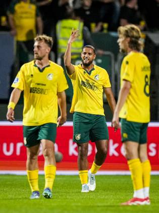 SITTARD - Mohamed Ihattaren of Fortuna Sittard celebrates the 1-0 goal during the Dutch Eredivisie match between Fortuna Sittard and FC Utrecht at the Fortuna Sittard Stadium on September 20, 2025, in Sittard, Netherlands. ANP TOBIAS KLEUVER Eredivisie 2025 26 xVIxANPxSportx xxANPxIVx 537011130 originalFilename: 537011130