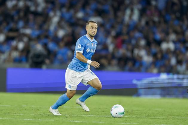 RECORD DATE NOT STATED Napoli’s Stanislav Lobotka during the Serie A soccer match between Napoli and Pisa at the Diego Armando Maradona Stadium in Naples, southern italy - Monday , September 22 , 2025. - Soccer . Copyright: xAlessandroxGarofalo LaPressex