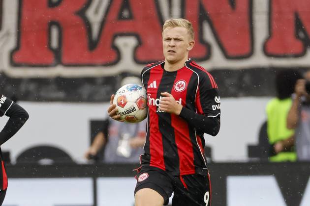 Jonathan Burkardt (Eintracht Frankfurt, 09) , Deutschland, Fussball, 1. Bundesliga, 4.Spieltag, 2025 2026, Eintracht Frankfurt vs. 1.FC Union Berlin, 21.09.2025, Deutsche-Bank-Park, Frankfurt am Main, Deutschland Frankfurt am Main Deutsche-Bank-Park Hessen Deutschland Copyright: xGrantxHubbsx