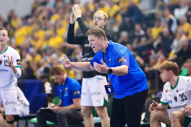 2025.09.25 Kielce Pilka reczna , Liga Mistrzow EHF , sezon 2025 26 Industria Kielce - Fuechse Berlin N z Nicolej Krickau Foto Tomasz Fafara PressFocus 2025.09.25 Kielce Handball , EHF Champions League , 2025 2026 season Industria Kielce - Fuechse Berlin Nicolej Krickau Credit: Tomasz Fafara PressFocus NEWSPIX.PL --- newspix.pl
