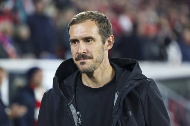 Julian Schuster (SC Freiburg, Trainer) , Deutschland, Fussball, UEFA Europa League, 1. Spieltag, 2025 2026, SC Freiburg vs. FC Basel, 24.09.2025, Stadion am Wolfswinkel, Freiburg im Breisgau, Deutschland Freiburg im Breisgau Stadion am Wolfswinkel Baden-Württemberg Deutschland Copyright: xGrantxHubbsx