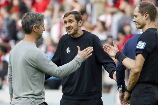 Julian Schuster (SC Freiburg, Trainer) nach dem Spiel , Deutschland, Fussball, 1. Bundesliga, 5.Spieltag, 2025 2026, SC Freiburg vs. TSG 1899 Hoffenheim, 28.09.2025, Europa-Park Stadion, Freiburg im Breisgau, Deutschland Freiburg im Breisgau Europa-Park Stadion Baden-Württemberg Deutschland Copyright: xGrantxHubbsx