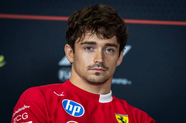 Marina Bay Street Circuit, Singapore, Singapore. 2.October.2025; Charles Leclerc of Monaco and Scuderia Ferrari attends the press conference, PK, Pressekonferenz during Formula One Singapore Grand Prix aflo_305636251