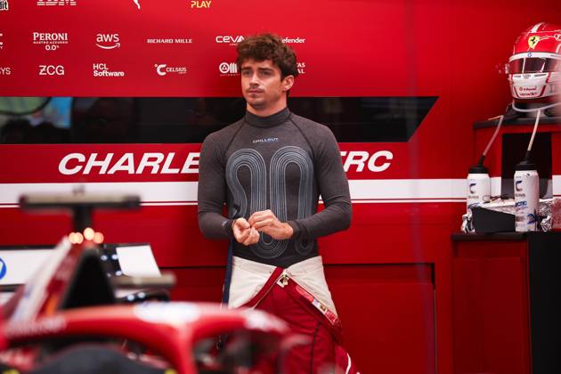 F1 - SINGAPORE GRAND PRIX 2025 LECLERC Charles (mco), Scuderia Ferrari SF-25, portrait during the 2025 Formula 1 Singapore Grand Prix, 18th round of the 2025 FIA Formula One World Championship, WM, Weltmeisterschaft from October 3 to 5, 2025 on the Marina Bay Street Circuit, in Singapore - SingaporeSingapore Copyright: xEricxAlonsox