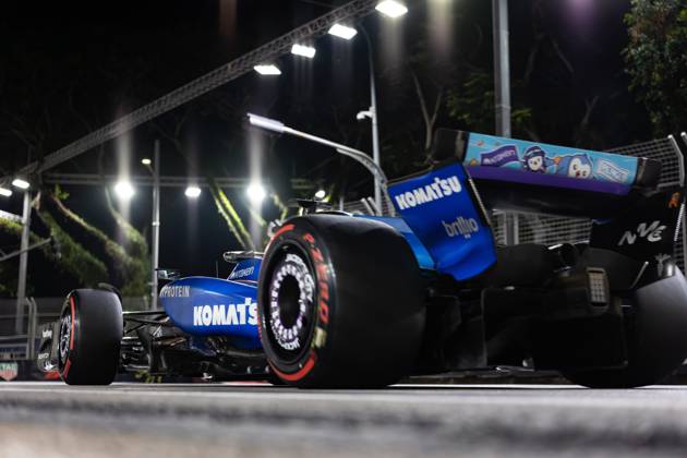 F1 - SINGAPORE GRAND PRIX 2025 23 ALBON Alexander (tha), Williams Racing FW47, action during the 2025 Formula 1 Singapore Grand Prix, 18th round of the 2025 FIA Formula One World Championship, WM, Weltmeisterschaft from October 3 to 5, 2025 on the Marina Bay Street Circuit, in Singapore - SingaporeSingapore Copyright: xDPPIx