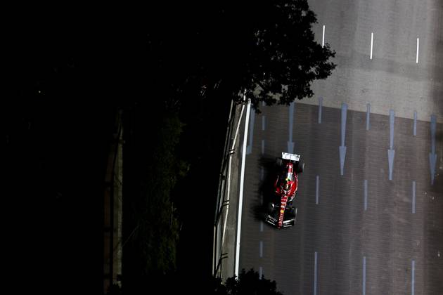 F1 - SINGAPORE GRAND PRIX 2025 44 HAMILTON Lewis (gbr), Scuderia Ferrari SF-25, action during the 2025 Formula 1 Singapore Grand Prix, 18th round of the 2025 FIA Formula One World Championship, WM, Weltmeisterschaft from October 3 to 5, 2025 on the Marina Bay Street Circuit, in Singapore - SingaporeSingapore Copyright: xEricxAlonsox