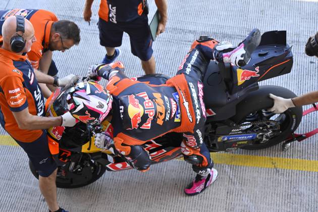 MOTO - MOTO GP - GRAND PRIX OF INDONESIA 2026 BASTIANINI Enea (ita), Red Bull KTM Tech 3, KTM RC16, portrait during the 2025 MotoGP Pertamina Grand Prix of Indonesia on the Mandalika circuit from October 3 to 5, At West Nusa Tenggara, Indonesia - West Nusa TenggaraIndonesia Copyright: xGIGIxSOLDANOx