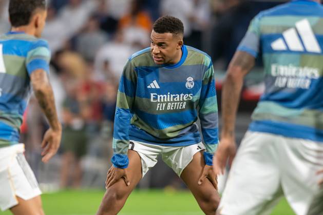 REAL MADRID CF v VILLARREAL CF. LA LIGA 2025 2026. ROUND 8. Real Madrid CF™s Kylian Mbappe during La Liga match. October 4, 2025. (ALTERPHOTOS Jorge Ropero)  Copyright: xJorgexRoperox