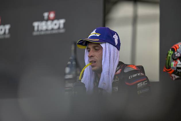 MOTO - MOTO GP - GRAND PRIX OF INDONESIA 2026 BEZECCHI Marco (ita), Aprilia Racing Team Gresini, Aprilia RS-GP 2025, podium, portrait during the 2025 MotoGP Pertamina Grand Prix of Indonesia on the Mandalika circuit from October 3 to 5, At West Nusa Tenggara, Indonesia - West Nusa TenggaraIndonesia Copyright: xGIGIxSOLDANOx