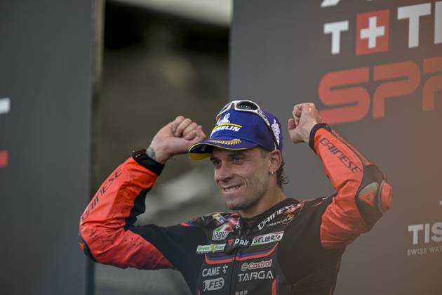 MOTO - MOTO GP - GRAND PRIX OF INDONESIA 2026 BEZECCHI Marco (ita), Aprilia Racing Team Gresini, Aprilia RS-GP 2025, podium, portrait during the 2025 MotoGP Pertamina Grand Prix of Indonesia on the Mandalika circuit from October 3 to 5, At West Nusa Tenggara, Indonesia - West Nusa TenggaraIndonesia Copyright: xGIGIxSOLDANOx