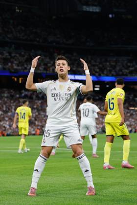 October 4, 2025, Madrid, Madrid, Spain: Arda Guler of Real Madrid CF reacts during the Spanish League, LaLiga EA Sports, football match played between Real Madrid and Villarreal CF at Santiago Bernabeu stadium on October 04, 2025, in Madrid, Spain. Madrid Spain - ZUMAa181 20251004_zaa_a181_338 Copyright: xDennisxAgyemanx