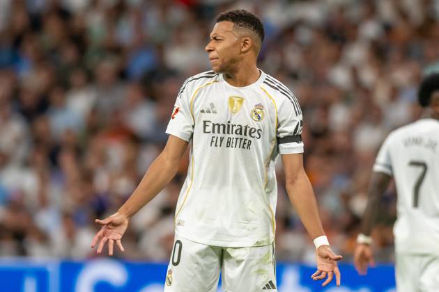 REAL MADRID CF v VILLARREAL CF. LA LIGA 2025 2026. ROUND 8. Real Madrid CF™s Kylian Mbappe during La Liga match. October 4, 2025. (ALTERPHOTOS Jorge Ropero) MadridSpain  Copyright: xJorgexRoperox