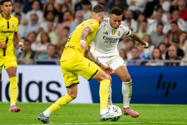 REAL MADRID CF v VILLARREAL CF. LA LIGA 2025 2026. ROUND 8. Real Madrid CF™s Kylian Mbappe during La Liga match. October 4, 2025. (ALTERPHOTOS Jorge Ropero) MadridSpain  Copyright: xJorgexRoperox