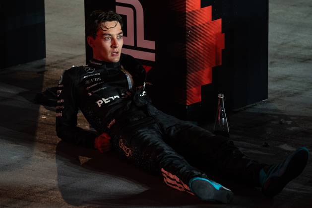 Formula 1 Singapore Grand Prix SINGAPORE, SINGAPORE - OCTOBER 5: George Russell from Mercedes sits from exhaustion after the Formula 1 Singapore Grand Prix at the Marina Bay Street Circuit in Singapore on October 5, 2025. More than 300,000 fans turned out over race weekend according to the organisers. Zakaria Zainal Anadolu Singapore Singapore. Editorial use only. Please get in touch for any other usage.  Copyright: x2025xAnadoluxZakariaxZainalx