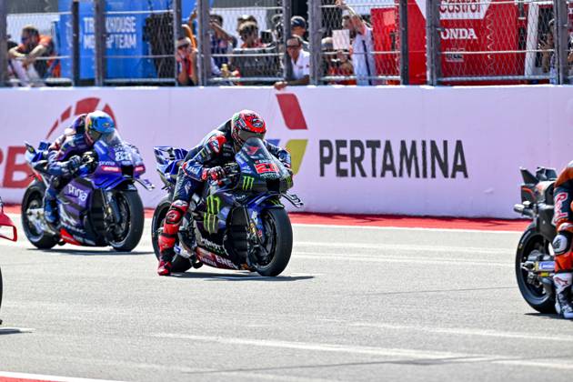 MOTO - MOTO GP - GRAND PRIX OF INDONESIA 2026 20 QUARTARARO Fabio (fra), Monster Energy Yamaha MotoGP, Yamaha YZR-M1, action, start, dà part during the 2025 MotoGP Pertamina Grand Prix of Indonesia on the Mandalika circuit from October 3 to 5, At West Nusa Tenggara, Indonesia - West Nusa TenggaraIndonesia Copyright: xGIGIxSOLDANOx