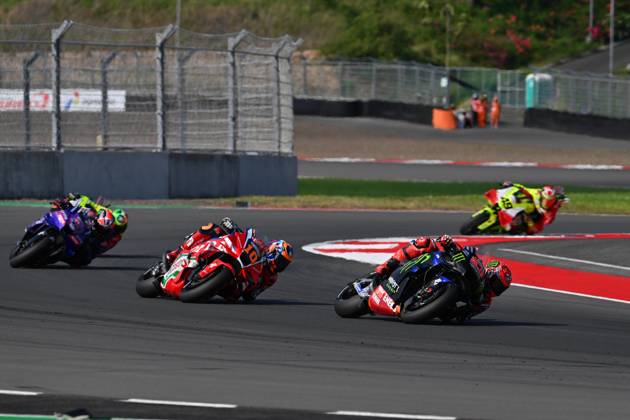 MOTO - MOTO GP - GRAND PRIX OF INDONESIA 2026 20 QUARTARARO Fabio (fra), Monster Energy Yamaha MotoGP, Yamaha YZR-M1, action with 10 MARINI Luca (ita), Honda Team, Honda RC213V during the 2025 MotoGP Pertamina Grand Prix of Indonesia on the Mandalika circuit from October 3 to 5, At West Nusa Tenggara, Indonesia - West Nusa TenggaraIndonesia Copyright: xGIGIxSOLDANOx