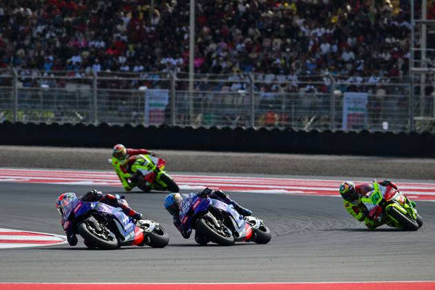 MOTO - MOTO GP - GRAND PRIX OF INDONESIA 2026 43 MILLER Jack (aus), Prima Pramac Racing, Yamaha YZR-M1, action with 88 OLIVEIRA Miguel (prt), Prima Pramac Racing, Yamaha YZR-M1 during the 2025 MotoGP Pertamina Grand Prix of Indonesia on the Mandalika circuit from October 3 to 5, At West Nusa Tenggara, Indonesia - West Nusa TenggaraIndonesia Copyright: xGIGIxSOLDANOx