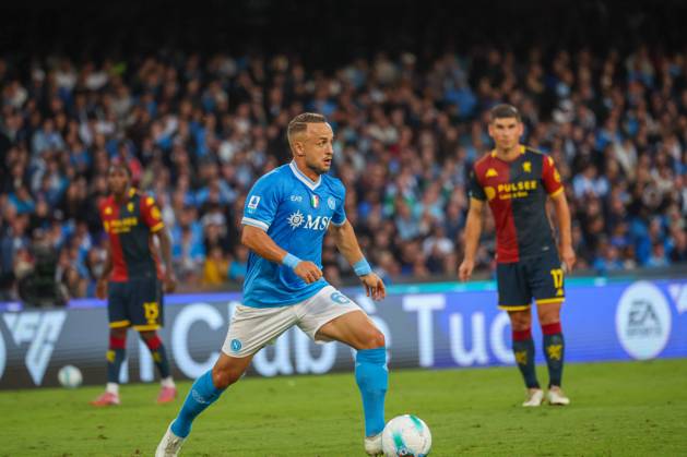 October 5, 2025, Napoli, Campania, ITALIA: Stanislav Lobotka of SSC Napoli During the 2025 26 Italian Serie A football match between SSC Napoli and Genoa on October 5, 2025, at the Diego Armando Maradona Stadium in Naples...Pictured: Napoli ITALIA - ZUMAs236 20251005_aap_s236_049 Copyright: xFabioxSassox