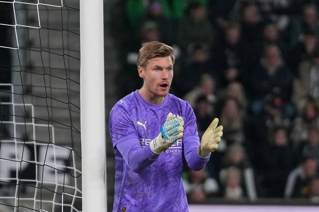 Moritz Nicolas (Borussia Mönchengladbach, 33) , Deutschland, Fussball, 1. Bundesliga, 6.Spieltag, 2025 2026, Borussia Mönchengladbach vs. SC Freiburg, 05.10.2025, BORUSSIA-PARK, Mönchengladbach, Deutschland DFL REGULATIONS PROHIBIT ANY USE OF PHOTOGRAPHS AS IMAGE SEQUENCES AND OR QUASI-VIDEO. Mönchengladbach BORUSSIA-PARK Nordrhein-Westfalen Deutschland Copyright: xArnexAmbergx