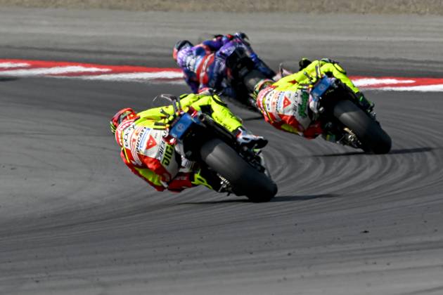 MOTO - MOTO GP - GRAND PRIX OF INDONESIA 2026 21 MORBIDELLI Franco (ita), Pertamina Enduro VR46 Racing Team, Ducati Desmosedici GP24, action with 49 DI GIANNANTONIO Fabio, Pertamina Enduro VR46 Racing Team, Ducati Desmosedici GP25 during the 2025 MotoGP Pertamina Grand Prix of Indonesia on the Mandalika circuit from October 3 to 5, At West Nusa Tenggara, Indonesia - West Nusa TenggaraIndonesia Copyright: xGIGIxSOLDANOx
