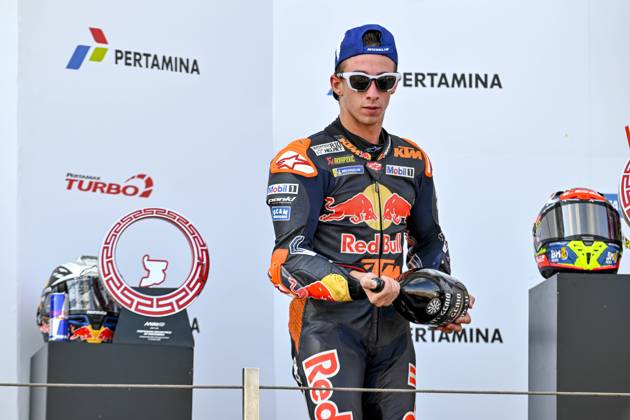 MOTO - MOTO GP - GRAND PRIX OF INDONESIA 2026 ACOSTA Pedro (spa), Red Bull KTM Factory Racing, KTM RC16, podium, portrait during the 2025 MotoGP Pertamina Grand Prix of Indonesia on the Mandalika circuit from October 3 to 5, At West Nusa Tenggara, Indonesia - West Nusa TenggaraIndonesia Copyright: xGIGIxSOLDANOx
