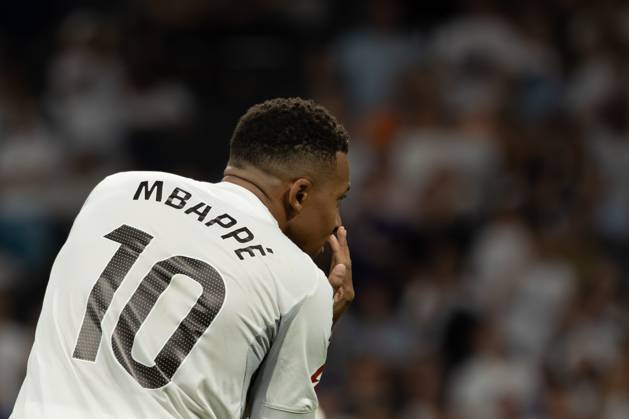 October 4, 2025, Madrid, Spain: Kylian Mbappà Real Madrid celebrate a goal during the EA SPORTS La Liga 2025-2026 match between Real Madrid and Villarreal CF played at the Santiago Bernabà u Stadium. Final score: Real Madrid 3 - 1 Villarreal CF Madrid Spain - ZUMAs197 20251004_aaa_s197_990 Copyright: xDavidxCanalesx