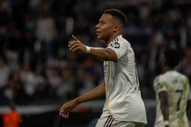October 4, 2025, Madrid, Spain: Kylian Mbappà Real Madrid celebrate a goal during the EA SPORTS La Liga 2025-2026 match between Real Madrid and Villarreal CF played at the Santiago Bernabà u Stadium. Final score: Real Madrid 3 - 1 Villarreal CF Madrid Spain - ZUMAs197 20251004_aaa_s197_992 Copyright: xDavidxCanalesx