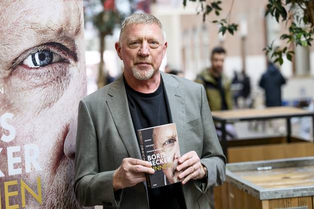 Amsterdam, The Netherlands, 2025-10-08 17:39:15 AMSTERDAM, 08-10-2025, De Hallen Boris Becker before the program Eva in connection with his book Binnen. PHOTO: NLBeeld Patrick van Emst Credit: NL Beeld Patrick van Emst  Copyright: xx x