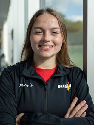 Belgian gymnast Jade Vansteenkiste poses for the photographer during a press conference, PK, Pressekonferenz to announce the Belgian men s and women s teams that will participate in the Artistic Gymnastics World Championships in Jakarta (19-25 10), on Thursday 09 October 2025, in Gent. JAMESxARTHURxGEKIERE x136403914x