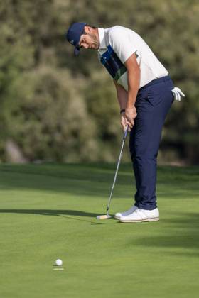 October 9, 2025, Madrid, Madrid, Spain: NACHO ELVIRA during the matchday of the Open de Espao±a presented by Madrid, held at the Club de Campo Villa de Madrid on October 9, 2025, in Madrid, Spain. Madrid Spain - ZUMAc312 20251009_zsp_c312_248 Copyright: xOscarxManuelxSanchezx
